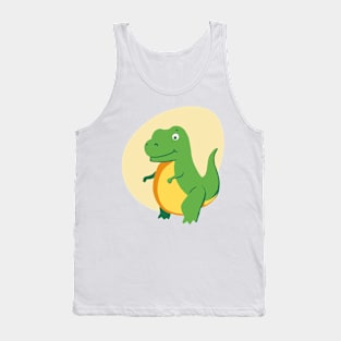 Cute Green T-Rex, Dinosaur, Tyrannosaurus Tank Top